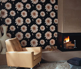 bloemen behang interieur voorbeeld bloemen behang interieur voorbeeld