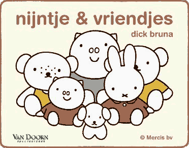 Nijntje Pluis - babybehang - Nijntje en zijn vriendjes - babykamer kleurplaten