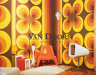 retro de luxe behang interieur voorbeeld retro de luxe behang interieur voorbeeld