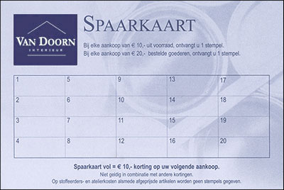 spaarkaart korting
